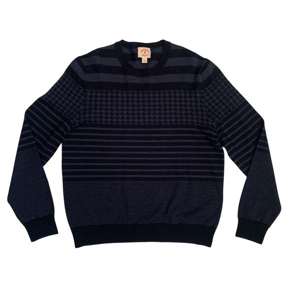 Brooks Brothers Red Fleece Men's Size L Wool Striped Pullover Knit Sweater - Picture 2 of 14
